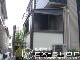 のバルコニー・ベランダ屋根 ライザーテラスII F型 単体 屋根タイプ 積雪〜20cm対応 施工例