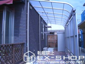 のテラス屋根 ライザーテラス? R型 テラスタイプ 連棟 積雪〜20cm対応 施工例