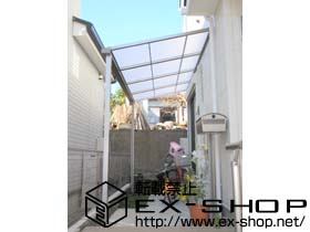 のテラス屋根 ライザーテラスII F型 単体 テラスタイプ 積雪〜20cm対応 施工例