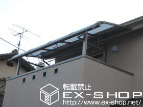 のバルコニー・ベランダ屋根 ライザーテラスII R型 単体 屋根タイプ 積雪〜20cm対応 施工例