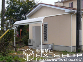 のテラス屋根 ライザーテラス? R型 テラスタイプ 単体 積雪〜20cm対応 施工例