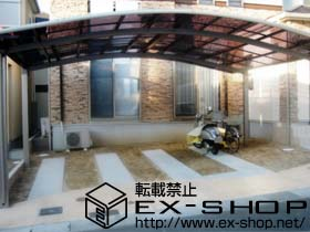 のカーポート カーブポートシグマ? ワイド 積雪〜20cm対応 施工例