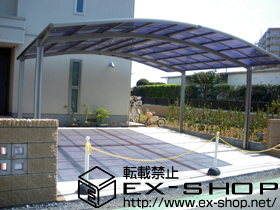 のカーポート カーブポートシグマ?　ワイド　積雪〜20cm対応 施工例