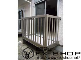 のバルコニー アクトステージA型 太格子 単体 柱建て式 施工例