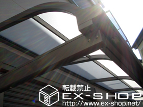 のバルコニー・ベランダ屋根 ライザーテラスII R型 単体 ルーフタイプ 積雪〜20cm対応 施工例