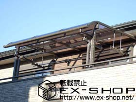 のバルコニー・ベランダ屋根 ライザーテラスII R型 単体 屋根タイプ 積雪〜20cm対応 施工例