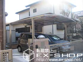 のカーポート カーブポートシグマ? ワイドタイプ 積雪〜20cm対応 施工例