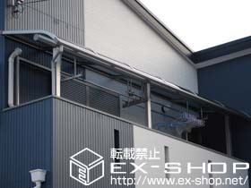 のバルコニー・ベランダ屋根 ヴェクター R型 屋根タイプ 連棟 積雪〜20cm対応 施工例