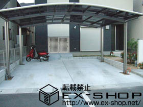 のカーポート カーブポートシグマIII ワイド 積雪〜20cm対応 施工例