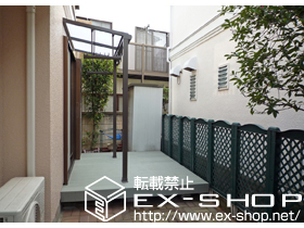 のテラス屋根 ライザーテラスII F型 テラスタイプ 単体 積雪〜20cm対応 施工例