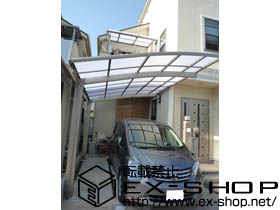 のバルコニー・ベランダ屋根 ライザーテラスII R型 屋根タイプ 単体 積雪〜20cm対応 施工例