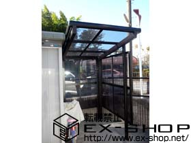 のサイクルポート・駐輪場 レークパークシグマIII パネル2面囲い 積雪〜20cm対応 施工例