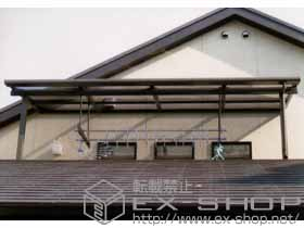 のバルコニー・ベランダ屋根 ライザーテラスII F型 単体 屋根タイプ 積雪〜20cm対応 施工例