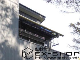 のバルコニー・ベランダ屋根 アルファテラス L型 ルーフタイプ 単体 積雪〜20cm仕様 施工例