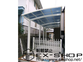 のカーゲート カミンゲートE1型 ノンレール 片開き 施工例