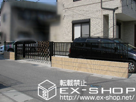 のフェンス・柵 プリレオR4型フェンス[フリーポールタイプ] 施工例