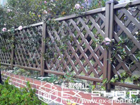 のフェンス・柵 ステイウッドフェンスM1型[間仕切りタイプ] 施工例