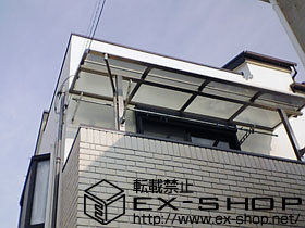 のバルコニー・ベランダ屋根 ライザーテラス?R型　屋根タイプ　 積雪〜20cm対応 施工例