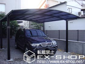 のカーポート カーブポートシグマ? ワイドタイプ 積雪〜20cm対応 施工例