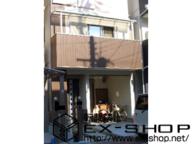 のバルコニー・ベランダ屋根 ライザーテラスII F型 単体 屋根タイプ 積雪〜20cm対応 施工例