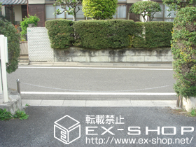 のカーゲート スペースガードR76型　固定式　片フック　ステンレス製 施工例