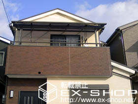 のバルコニー・ベランダ屋根 ライザーテラスII  Ｆ型 屋根タイプ 単体 積雪〜20cm対応 施工例