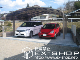 のカーポート テールポートシグマIII M合掌 積雪〜20cm対応 施工例