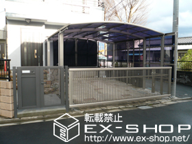 のカーポート カーブポートシグマ?　ワイド　積雪〜20cm対応 施工例