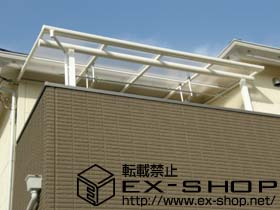 のバルコニー・ベランダ屋根 ヴェクターテラス F型 屋根タイプ 単体 積雪〜20cm対応 施工例