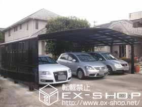 のカーポート レイナトリプルポート 積雪〜20cm対応＋サイドパネル 57-19 施工例