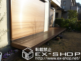 のウッドデッキ リウッドデッキII 出幅違い連棟 施工例