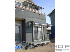 のテラス屋根 ライザーテラスII R型 ルーフタイプ 単体 施工例