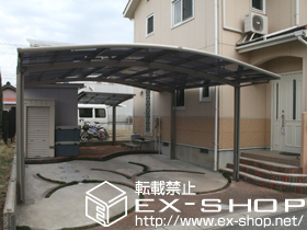 のカーポート カーブポートシグマ? ワイドタイプ 積雪〜20cm対応 施工例