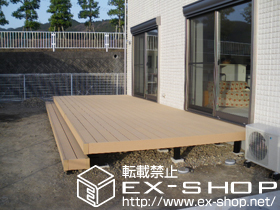 のウッドデッキ リウッドデッキ?連棟+段床 施工例