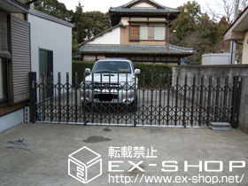 のカーゲート アルシャインPG型R Aタイプ センターレール 片開き 施工例