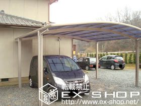 のカーポート カーブポートシグマIII ワイド 積雪〜20cm対応 施工例