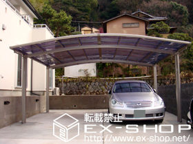 のカーポート カーブポートシグマ? ワイドタイプ 積雪〜20cm対応 施工例