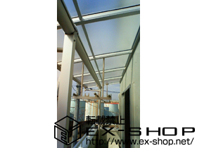 のバルコニー・ベランダ屋根 ヴェクターF型　躯体式バルコニー屋根　連棟　積雪〜20cm対応 施工例