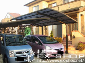 のカーポート カーブポートシグマ?　レギュラータイプ　積雪〜20cm対応 施工例