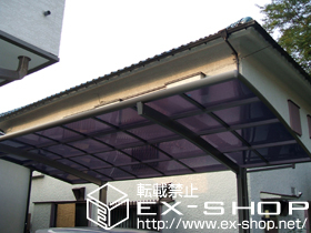 のバルコニー・ベランダ屋根 パワーアルファ F型 ルーフタイプ 単体 積雪〜20cm対応 施工例
