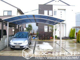 のカーポート プレシオスポート ワイド 積雪〜20ｃｍ対応 施工例