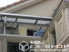 のバルコニー・ベランダ屋根 ライザーテラスII R型 屋根タイプ 単体 積雪〜20cm対応 施工例