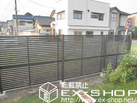 のフェンス・柵 ライフモダンII B3型フェンス アルミ多段柱II施工 施工例