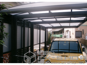 のカーポート キューブポートプラス レギュラー 延長タイプ 積雪〜20cm対応 施工例