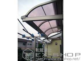 のバルコニー・ベランダ屋根 ライザーテラスII R型 ルーフタイプ 単体 積雪〜20cm対応 施工例