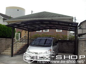 のカーポート カーブポートシグマ? ワイドタイプ 積雪〜20cm対応 施工例