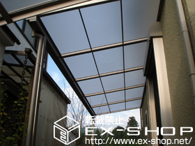 のテラス屋根 ライザーテラスII F型 単体 テラスタイプ 積雪〜20cm対応 施工例