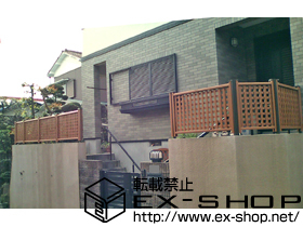 のフェンス・柵 ステイウッドフェンスM3型［間仕切りタイプ］ 施工例