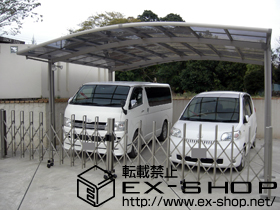 のカーポート カーブポートシグマ? ワイドタイプ 積雪〜20cm対応 施工例