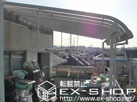 のバルコニー・ベランダ屋根 パワーアルファ RB型 単体 屋根タイプ 積雪〜30cm対応 施工例